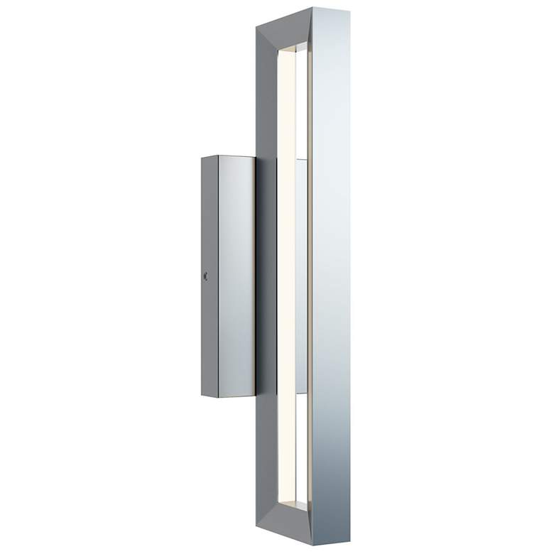 Image 1 Liam 18" High Painted Nickel LED Outdoor Wall Light
