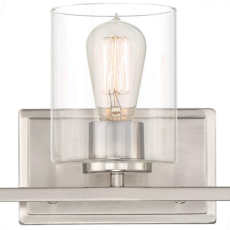 Image 3 Liam 23" Wide Satin Platinum Metal 3-Light Bath Light more views