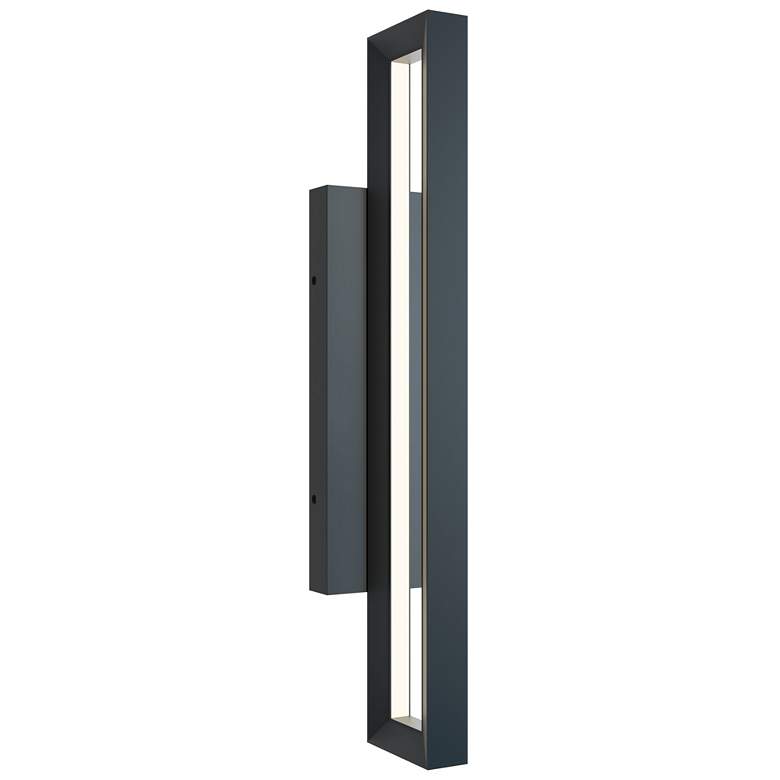 Image 1 Liam 24 inch High Black LED Outdoor Sconce