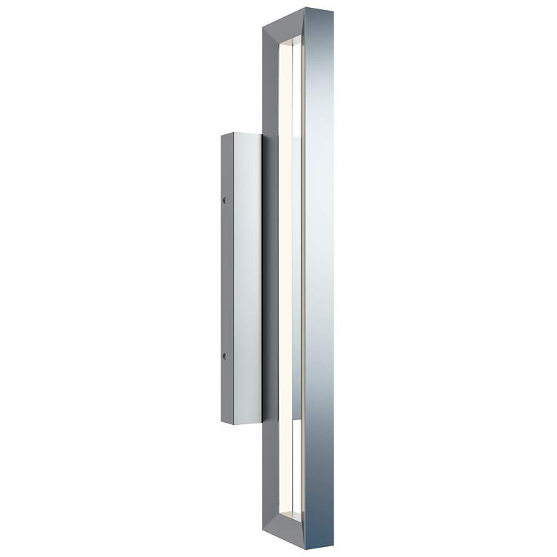 Image 1 Liam 24 inch High Painted Nickel LED Outdoor Sconce