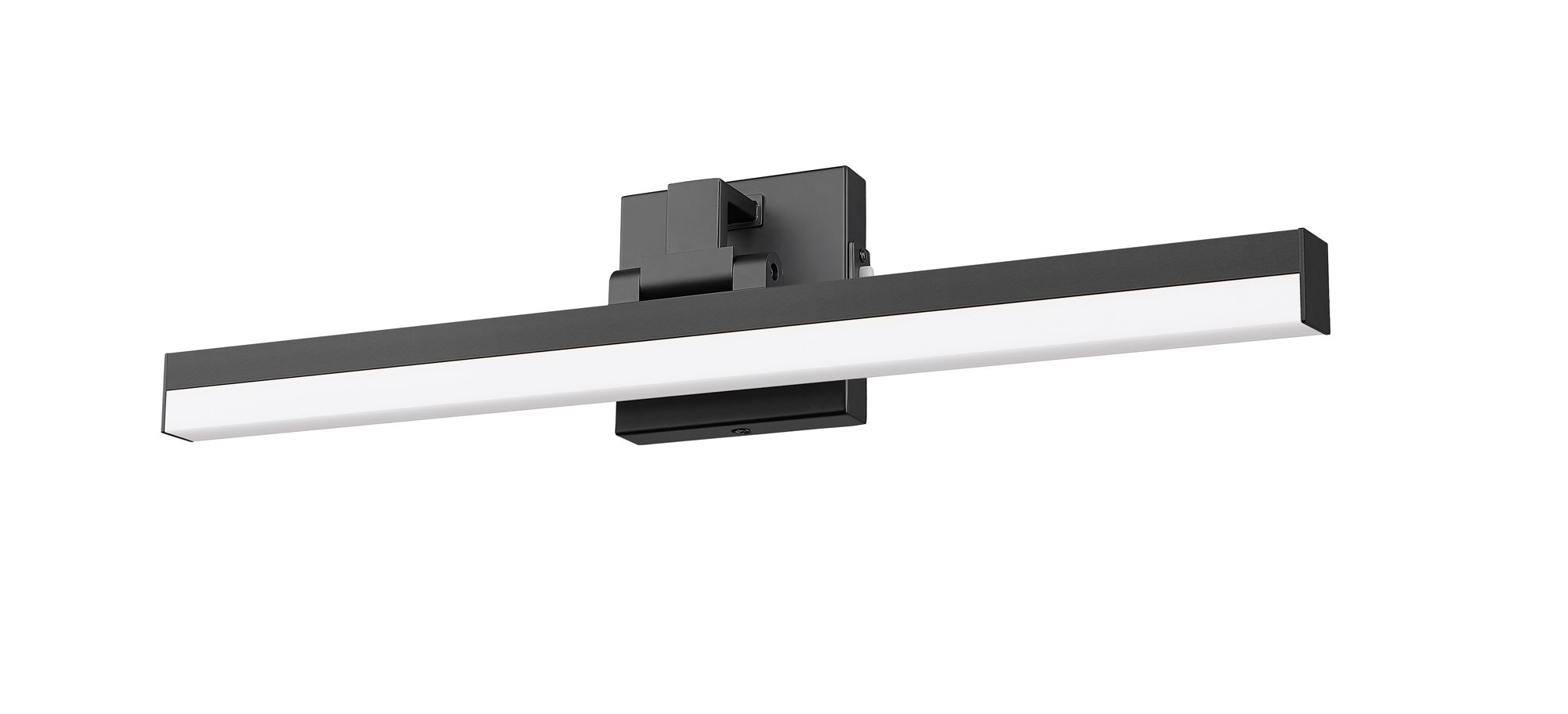 Liam 25" Wide Matte Black LED Vanity Bath Light