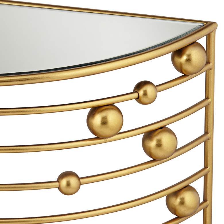 Image 5 Liam 36 3/4" Wide Gold Console Table more views