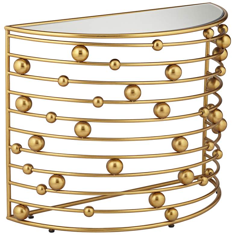 Image 6 Liam 36 3/4" Wide Gold Console Table more views