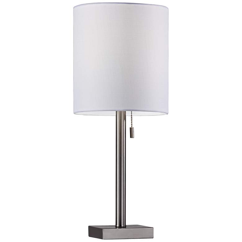 Image 1 Liam Brushed Steel Accent Table Lamp
