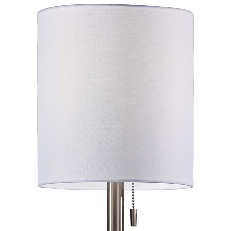 Image 2 Liam Brushed Steel Accent Table Lamp more views