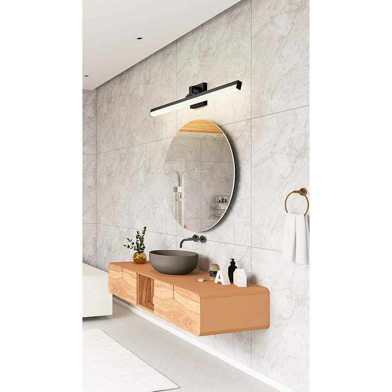 Image 3 Liam by Z-Lite Matte Black 1 Light Vanity more views