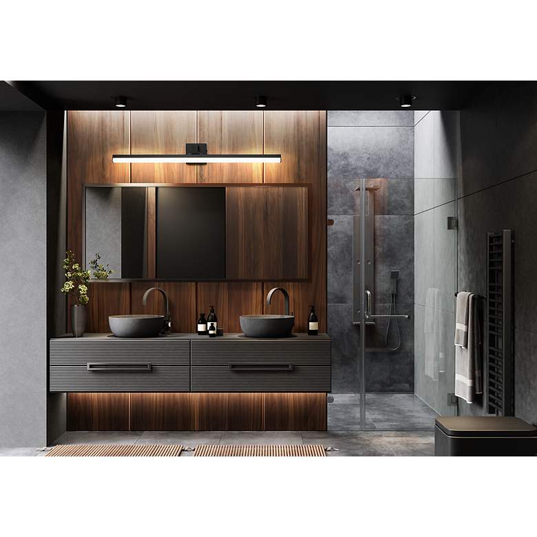 Image 3 Liam by Z-Lite Matte Black 1 Light Vanity more views