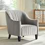 Liam Gray Pleated Occasional Chair in scene
