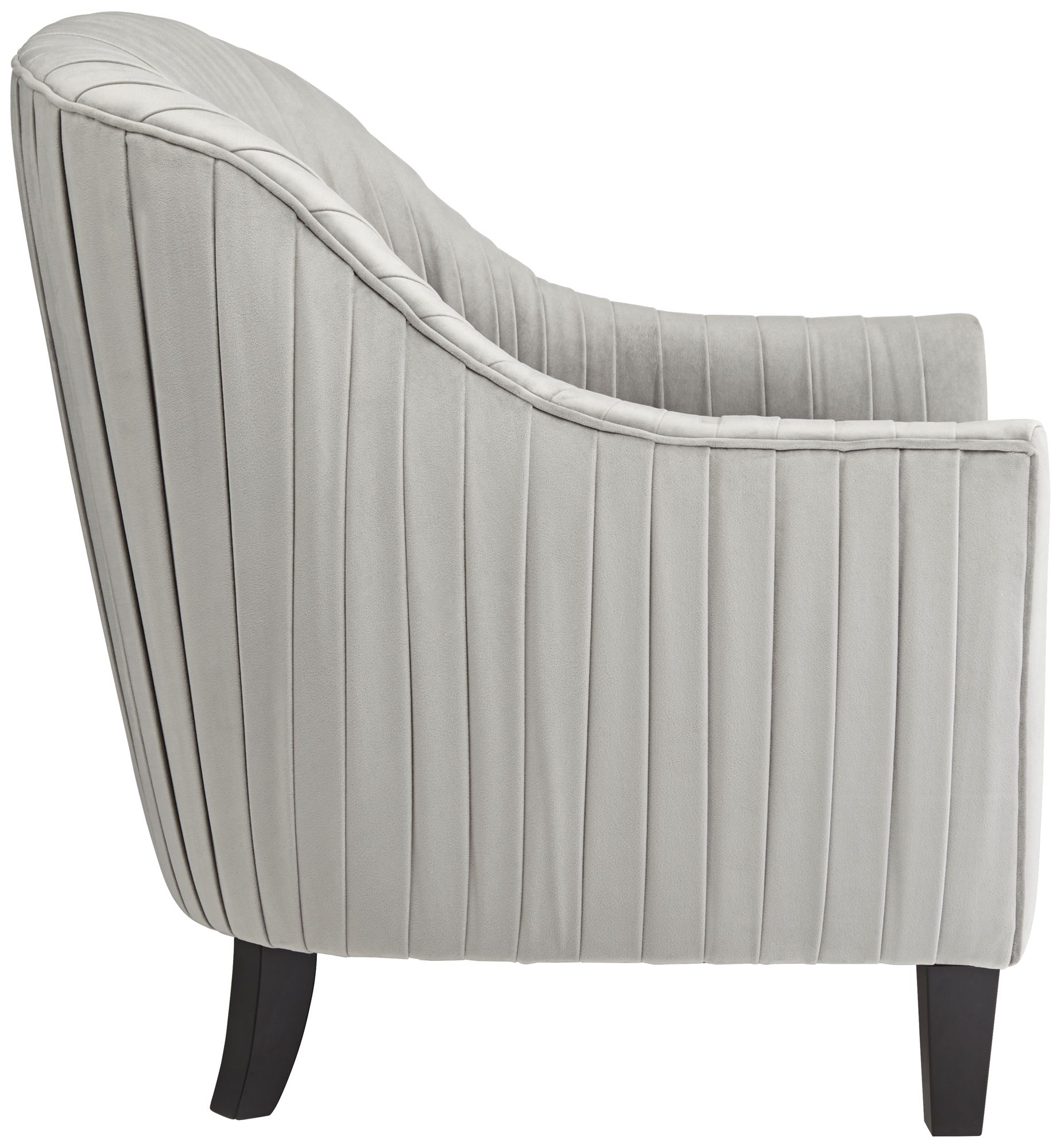 Liam Gray Pleated Occasional Chair in scene