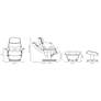 5_Liam Spice Faux Leather Swivel Recliner with Ottoman more views