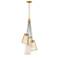 Liana 4-Light Brushed Gold Glam Statement Chandelier