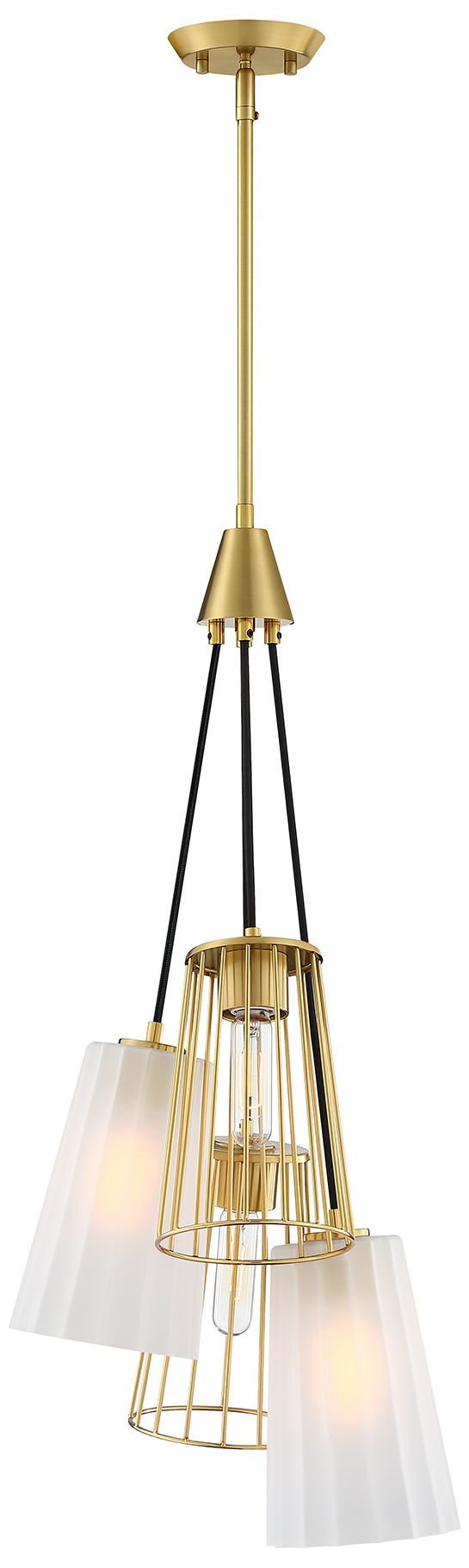 Image 5 Liana 4-Light Brushed Gold Glam Statement Chandelier more views