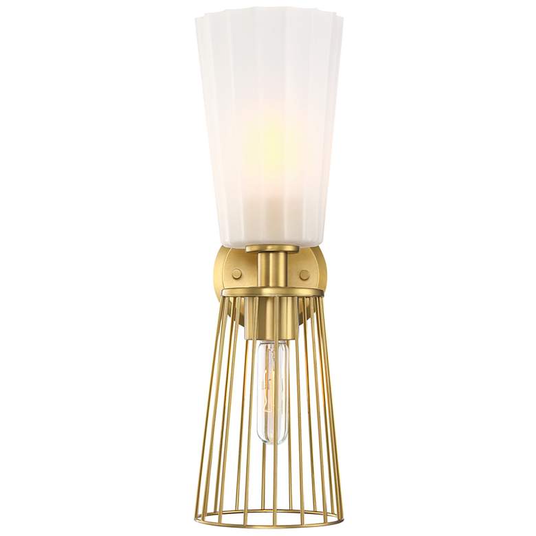 Image 1 Liana 6 in. 2-Light Brushed Gold Wall Sconce Light
