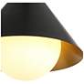 7_Libbaconion 11 3/4" Wide Brass and Matte Black Mini Pendant more views