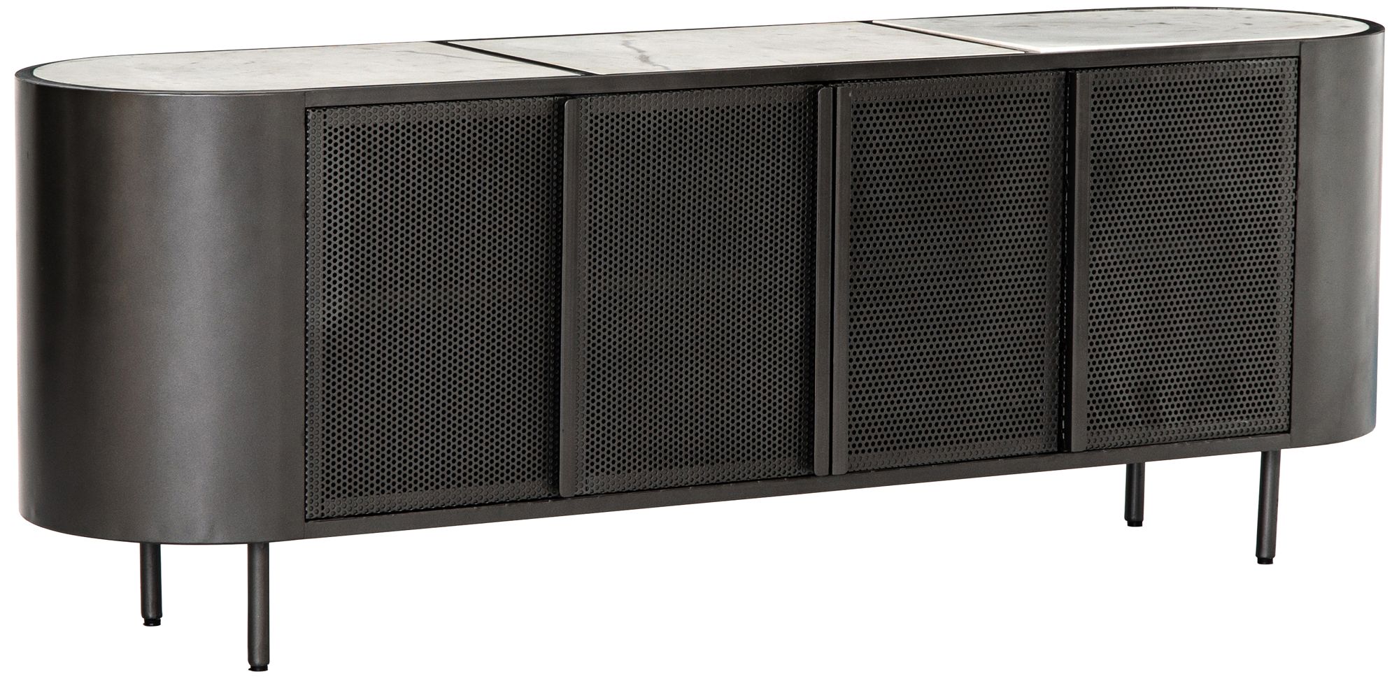 Steel deals media console