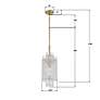 7_Libby Langdon Ackerly 1 Light Aged Brass Pendant more views