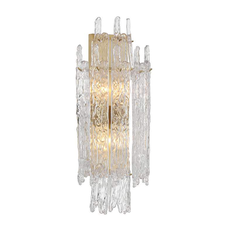 Image 4 Libby Langdon Ackerly 3 Light Aged Brass Sconce more views