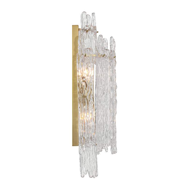 Image 5 Libby Langdon Ackerly 3 Light Aged Brass Sconce more views