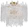 Libby Langdon Ackerly 3 Light Aged Brass Semi Flush Mount