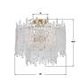 7_Libby Langdon Ackerly 3 Light Aged Brass Semi Flush Mount more views