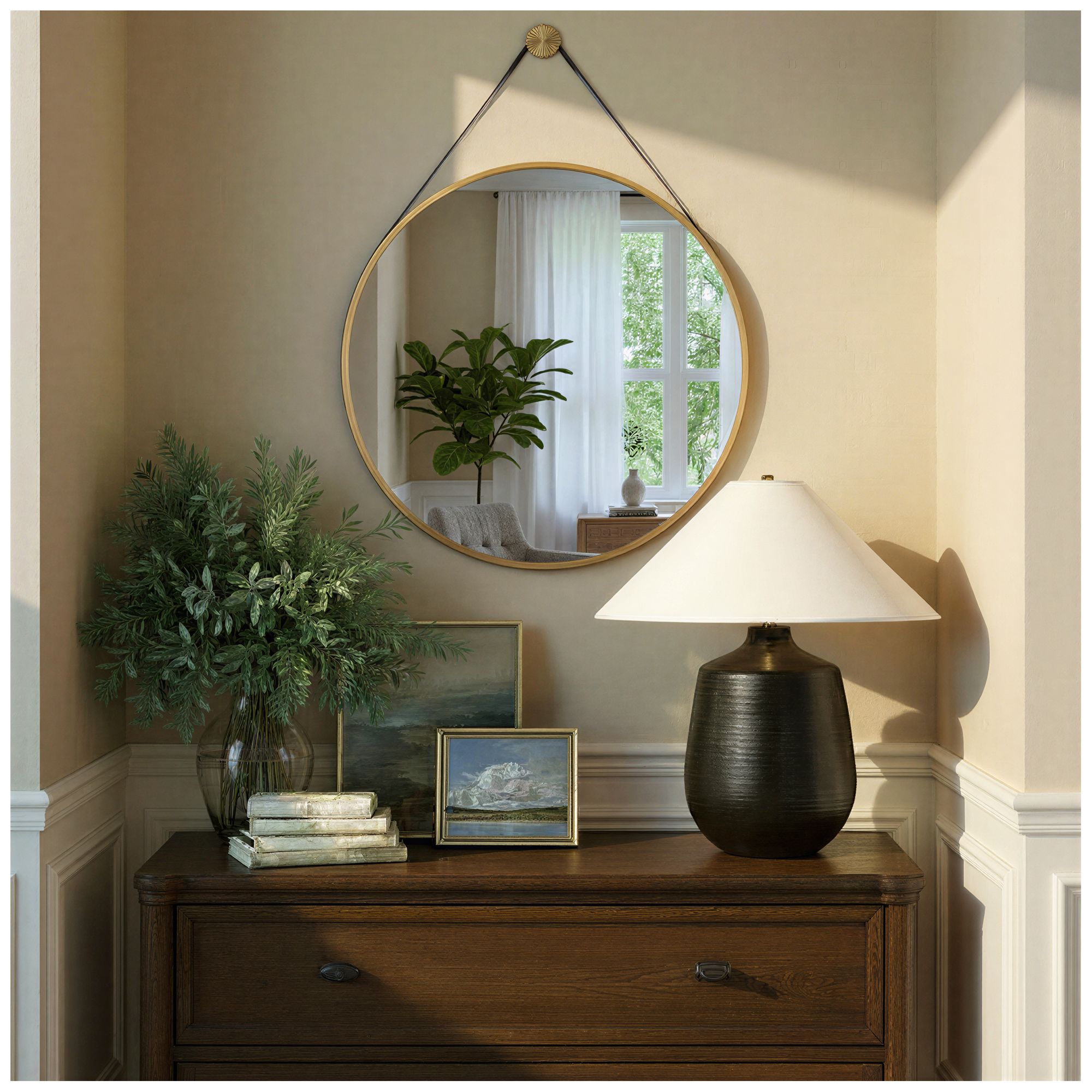 Image 6 Libby Langdon Callahan 23.5'' Luxe Gold Mirror more views