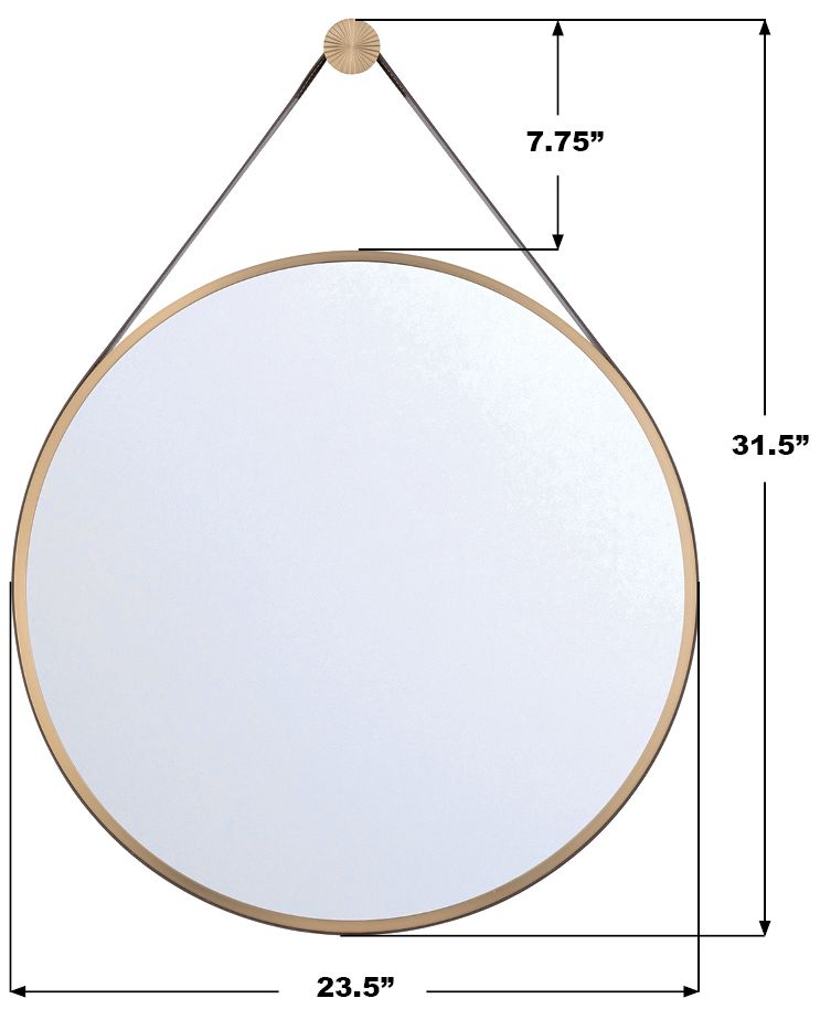 Image 7 Libby Langdon Callahan 23.5'' Luxe Gold Mirror more views