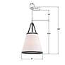 7_Libby Langdon Callahan 6 Light Polished Nickel Pendant more views