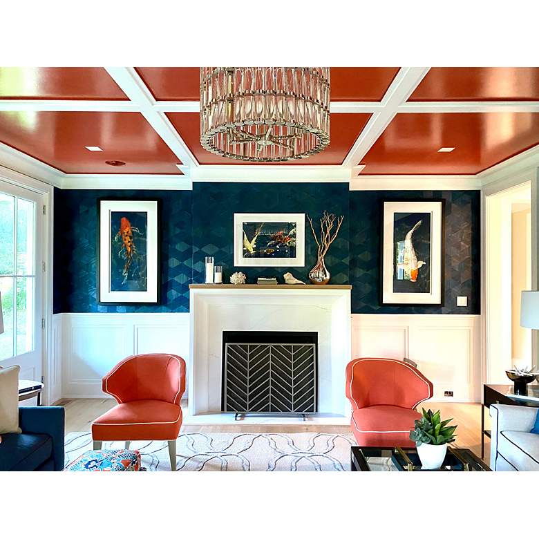 Image 7 Libby Langdon for Crystorama Elliot 6 Light Polished Nickel Chandelier more views