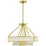 Thumbnail2 of Libby Langdon for Crystorama Farris 6 Light Aged Brass Chandelier