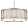 Libby Langdon for Crystorama Graham 6 Light Antique Silver Chandelier