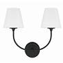 Thumbnail2 of Libby Langdon for Crystorama Sylvan 2 Light Black Forged Bathroom Vanity more views