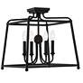 Libby Langdon for Crystorama Sylvan 4 Light Black Forged Ceiling Mount
