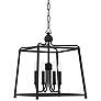 Libby Langdon for Crystorama Sylvan 4 Light Black Forged Chandelier