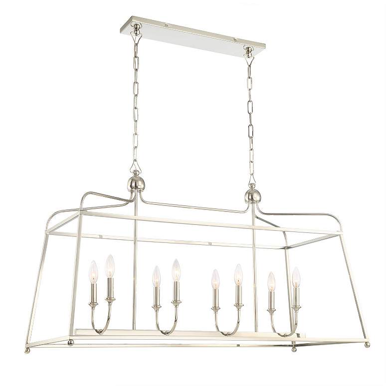 Image 3 Libby Langdon for Crystorama Sylvan 8 Light Polished Nickel Chandelier