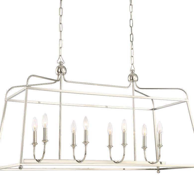 Image 4 Libby Langdon for Crystorama Sylvan 8 Light Polished Nickel Chandelier more views