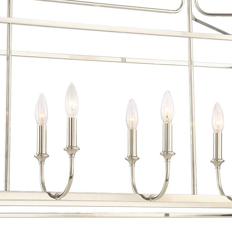 Image 5 Libby Langdon for Crystorama Sylvan 8 Light Polished Nickel Chandelier more views