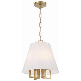 Image1 of Libby Langdon for Crystorama Westwood 4 Light Vibrant Gold Mini Chandelier