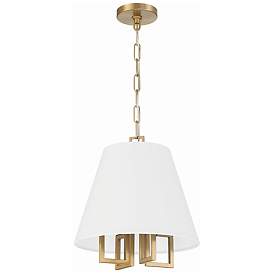Image2 of Libby Langdon for Crystorama Westwood 4 Light Vibrant Gold Mini Chandelier more views
