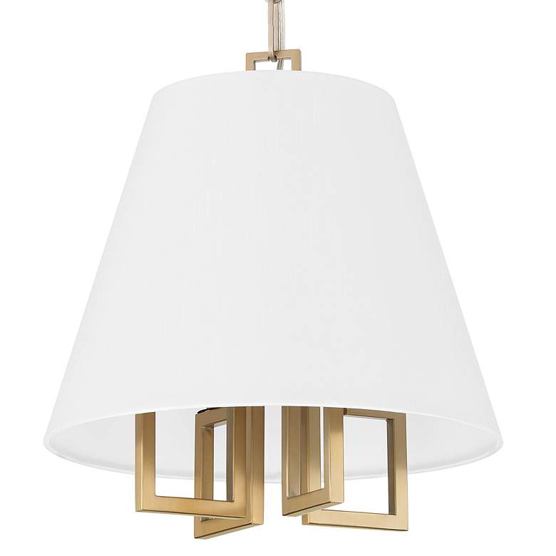 Image 2 Libby Langdon for Crystorama Westwood 4 Light Vibrant Gold Mini Chandelier more views