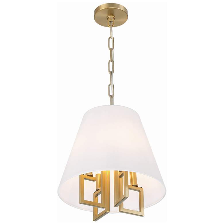 Image 3 Libby Langdon for Crystorama Westwood 4 Light Vibrant Gold Mini Chandelier more views