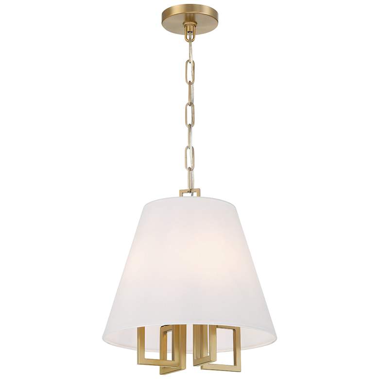 Image 4 Libby Langdon for Crystorama Westwood 4 Light Vibrant Gold Mini Chandelier more views