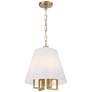 Libby Langdon for Crystorama Westwood 4 Light Vibrant Gold Mini Chandelier