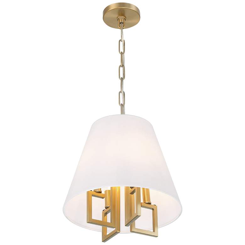 Image 5 Libby Langdon for Crystorama Westwood 4 Light Vibrant Gold Mini Chandelier more views