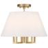 Libby Langdon for Crystorama Westwood 5 Light Vibrant Gold Ceiling Mount