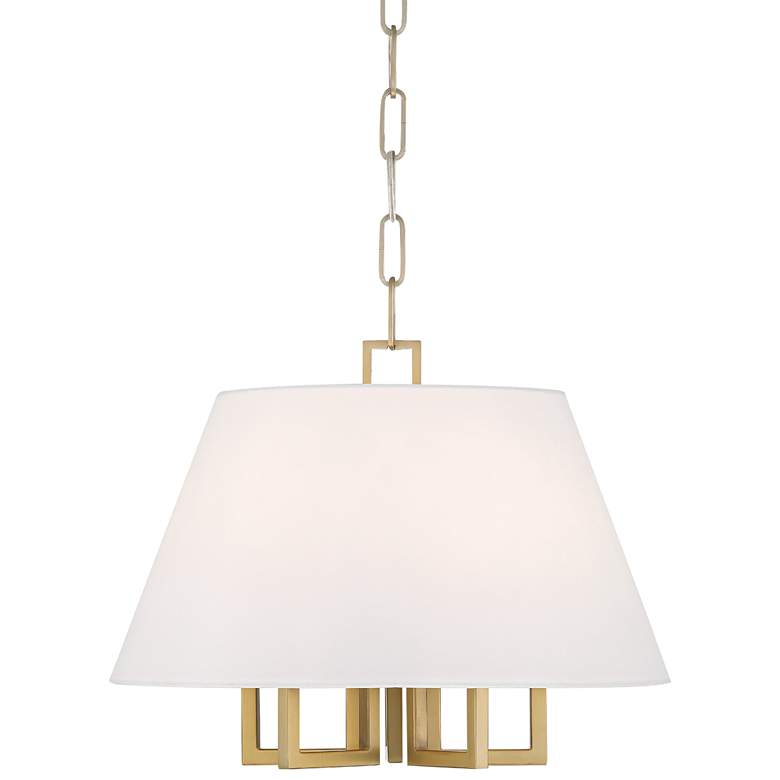 Image 2 Libby Langdon for Crystorama Westwood 5 Light Vibrant Gold Mini Chandelier