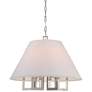 Libby Langdon for Crystorama Westwood 6 Light Polished Nickel Chandelier in scene