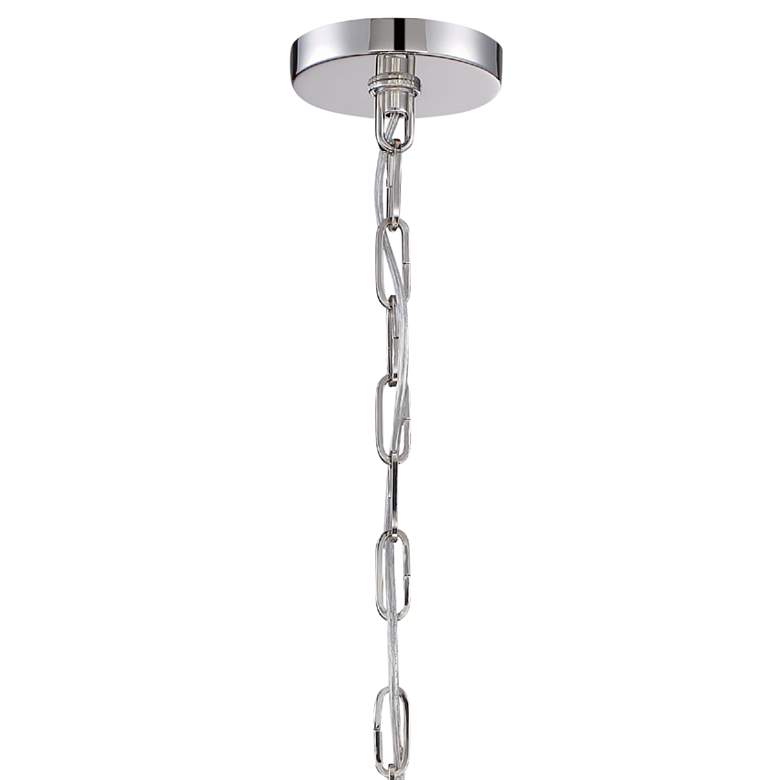 Image 5 Libby Langdon for Crystorama Westwood 6 Light Polished Nickel Chandelier more views