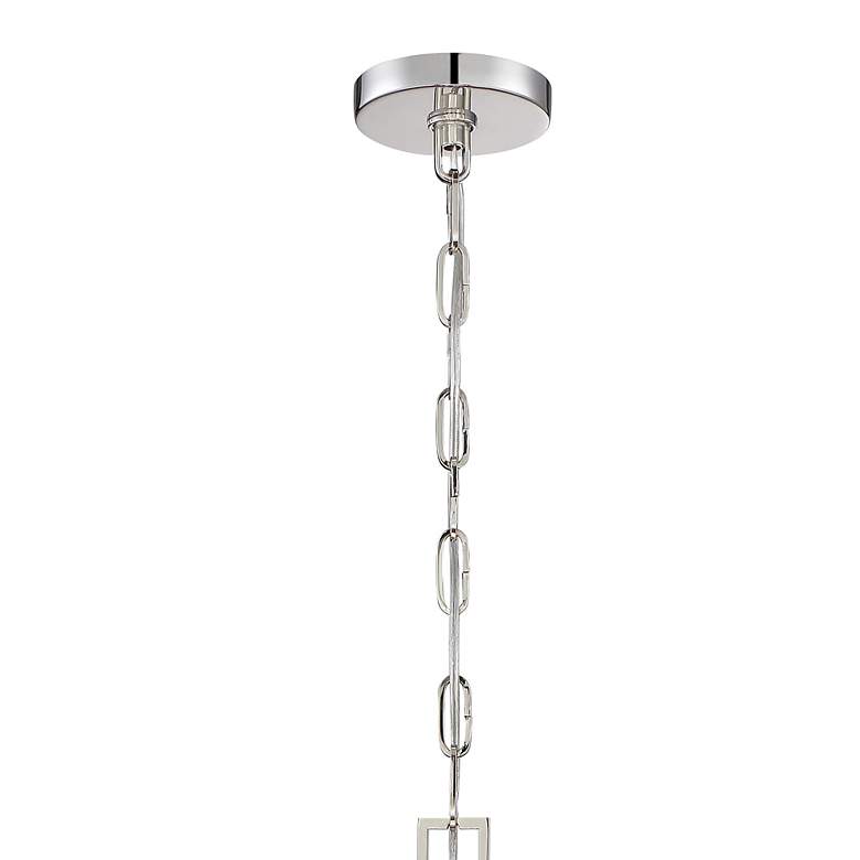 Image 5 Libby Langdon for Crystorama Westwood 6 Light Polished Nickel Chandelier more views