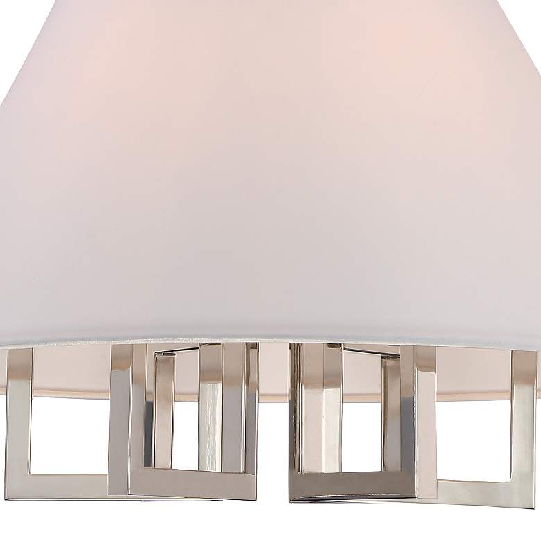 Image 6 Libby Langdon for Crystorama Westwood 6 Light Polished Nickel Chandelier more views