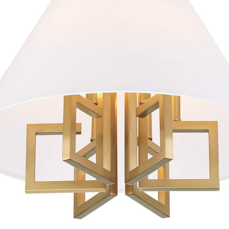 Image 2 Libby Langdon for Crystorama Westwood 6 Light Vibrant Gold Chandelier more views